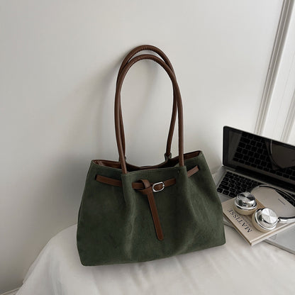 Suede Large Capacity Tote Bag for Women