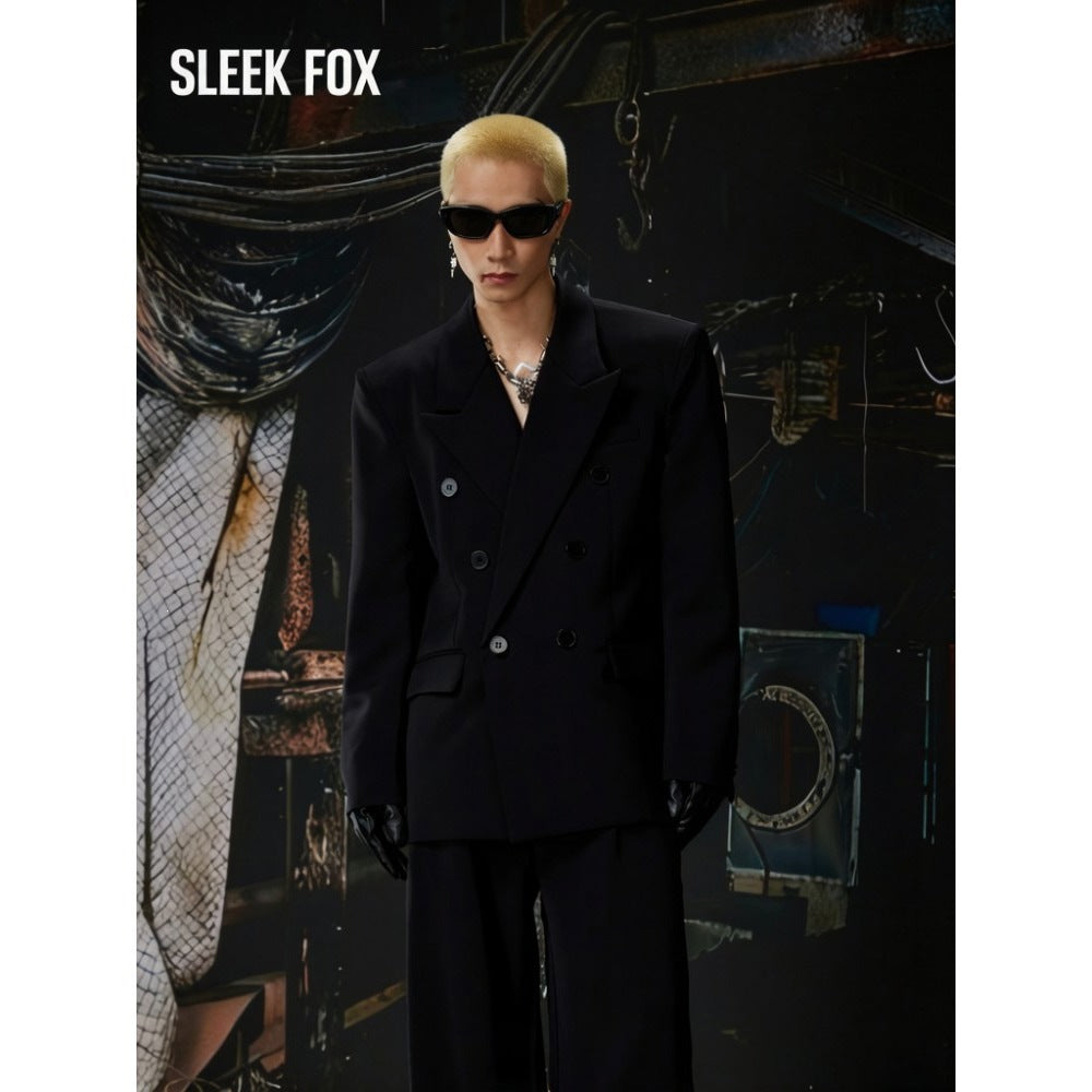 Double-Breasted Slim-Fit Jacket