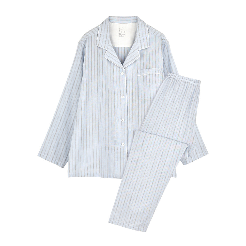 Double Layer Gauze Cotton Pajama Set