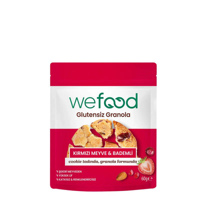 Wefood Gluten-Free Almond &amp; Red Fruit Granola 60g