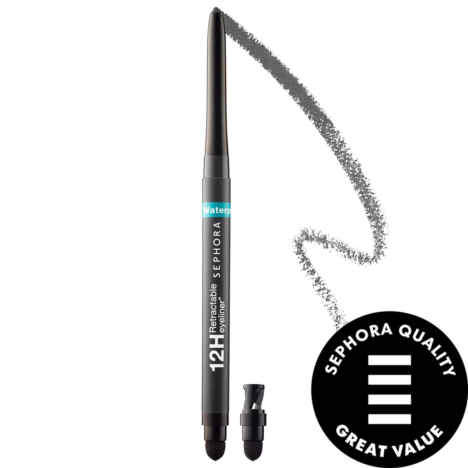 Long-Lasting Waterproof Eyeliner Pencil: Super Creamy, Smudge-Proof &amp; Retractable for All-Day Wear