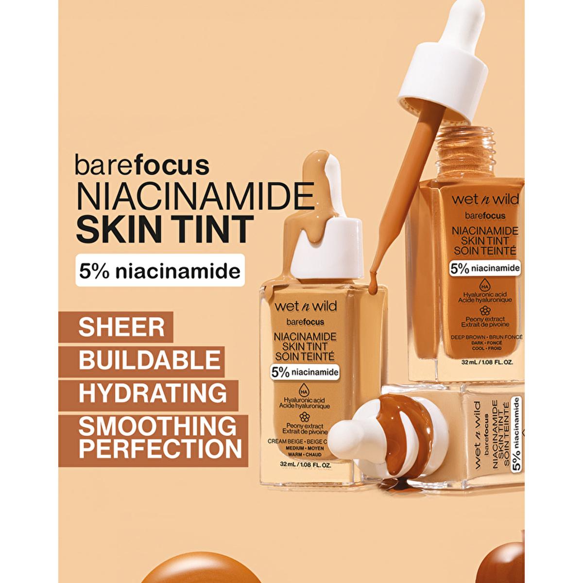 wet n wild Niacinamide Skin Tint Foundation: Achieve Natural, Radiant Skin with Hyaluronic Acid &amp; Sheer Coverage