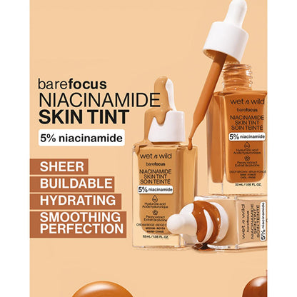 wet n wild Niacinamide Skin Tint Foundation: Achieve Natural, Radiant Skin with Hyaluronic Acid &amp; Sheer Coverage