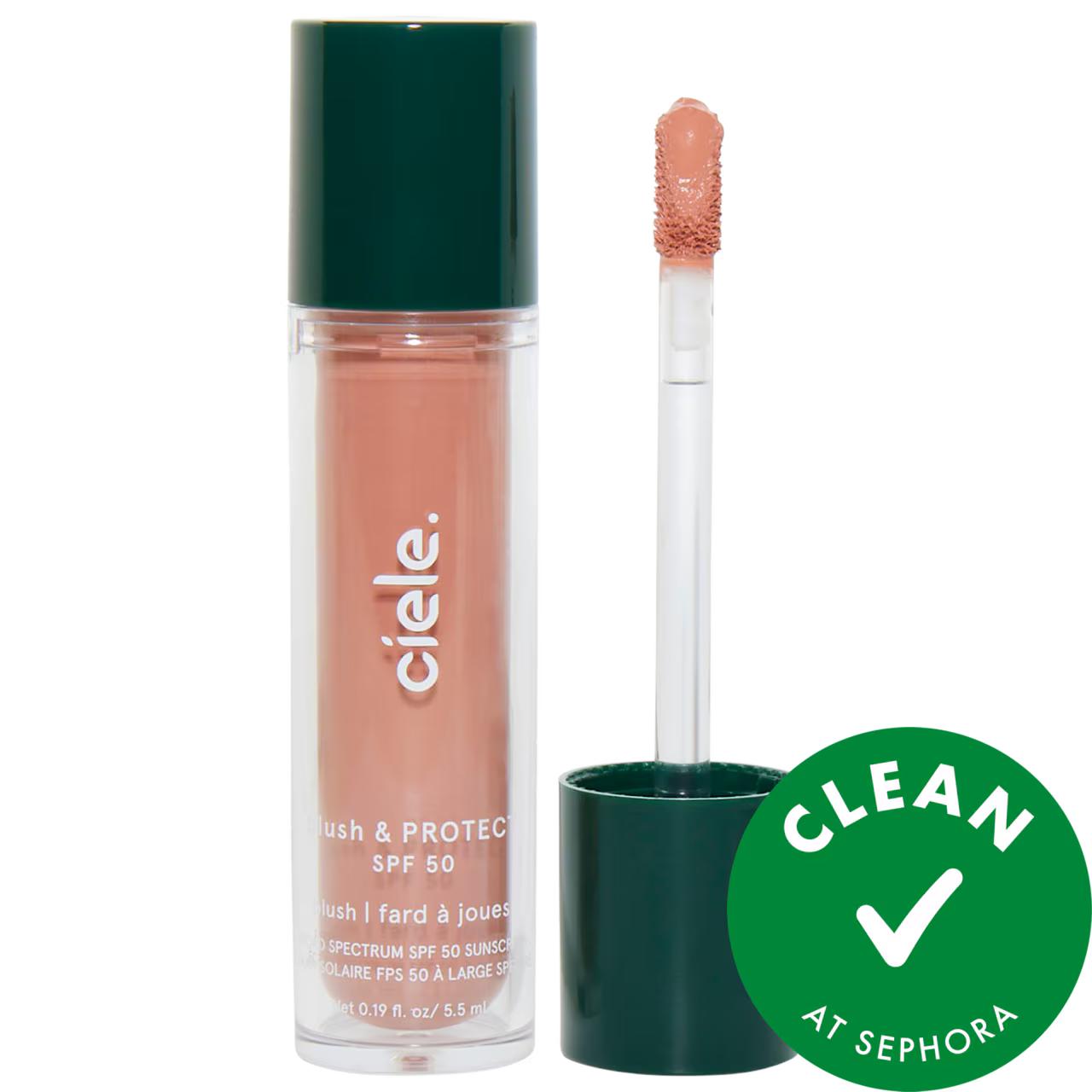 blush &amp; PROTECT - SPF 50+ Liquid Blush for Cheeks - Vegan, Cruelty-Free, Hydrating Formula