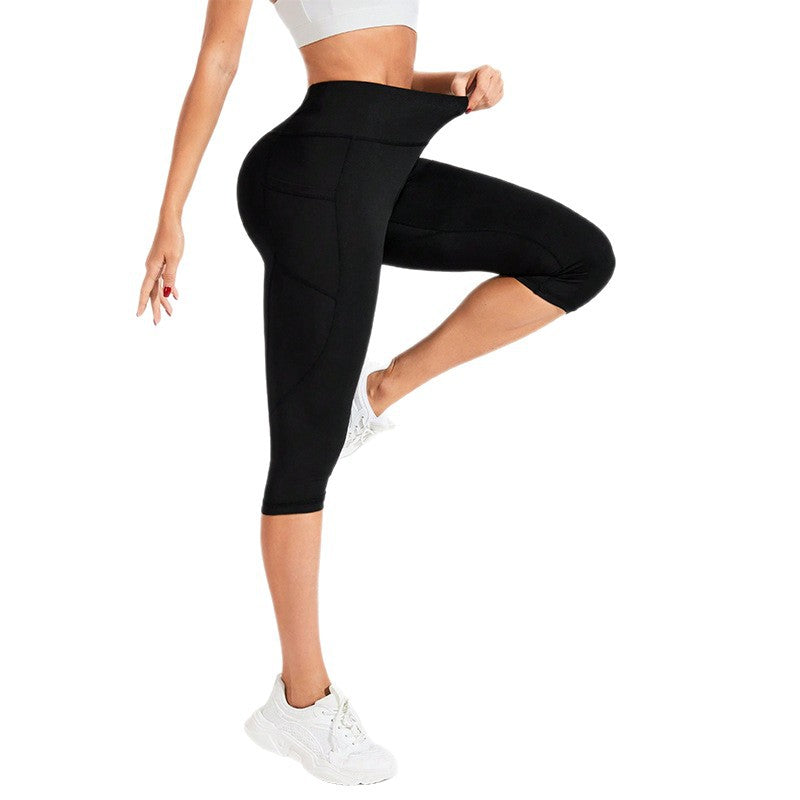 Womens Elastic Yoga Running Shorts