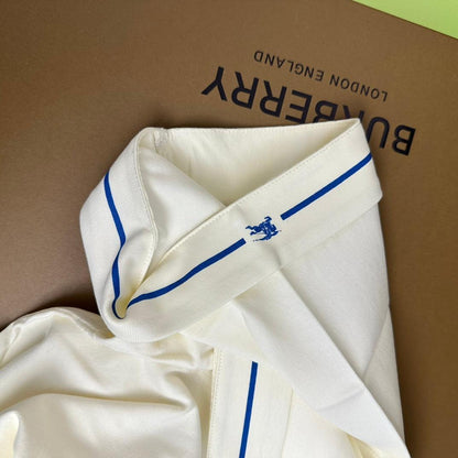 Burberry Cream T-Shirt Without Collar