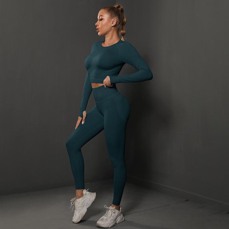 Seamless Pleated Yoga Suits