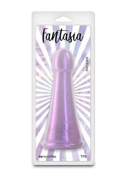 Fantasia Phoenix Dildo Ribbed Purple Dildo by NS Novelties