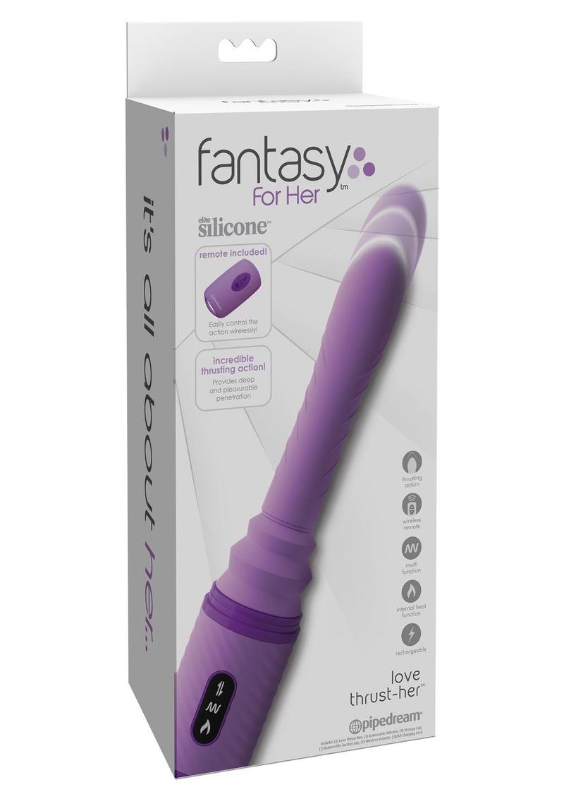 Fantasy For Her Love Thrust-Her Dildo 12in Remote Control