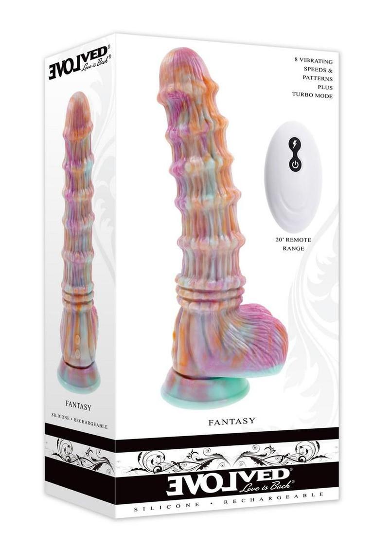 Fantasy Rechargeable Silicone Vibrating Dildo