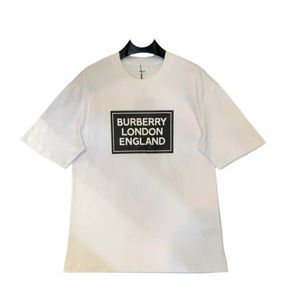Burberry White T-Shirt Without Collar
