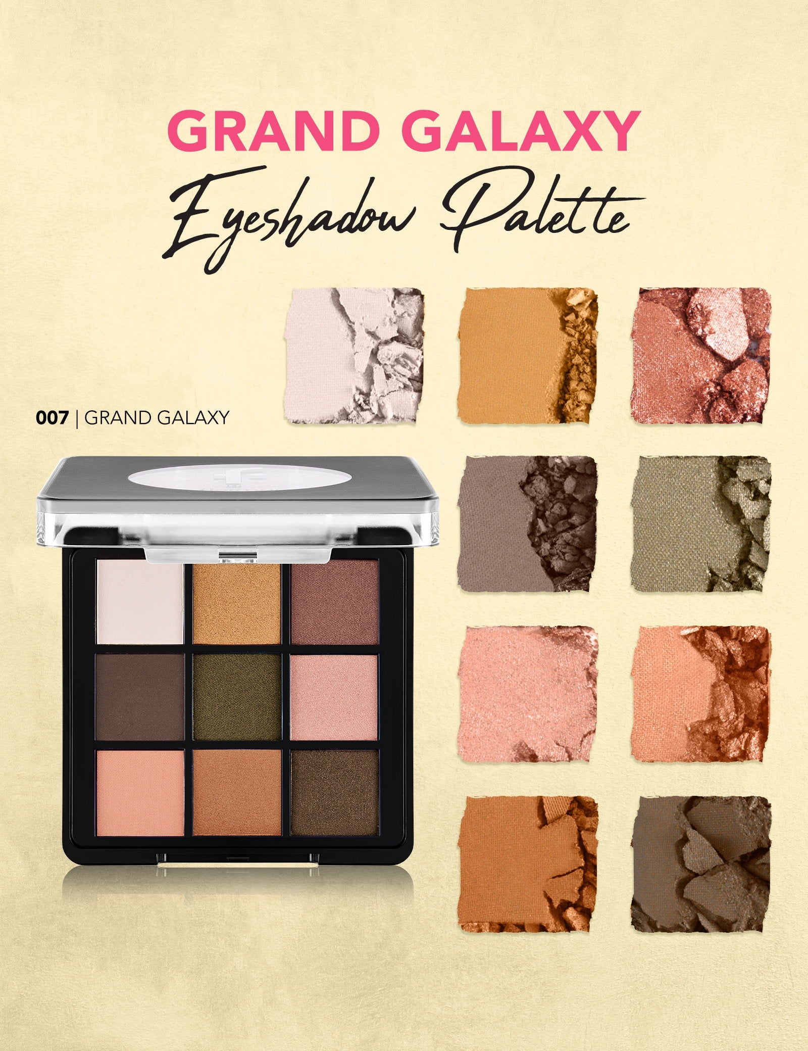 Flormar 9-Color Eyeshadow Palette Matte &amp; Shimmer 9g