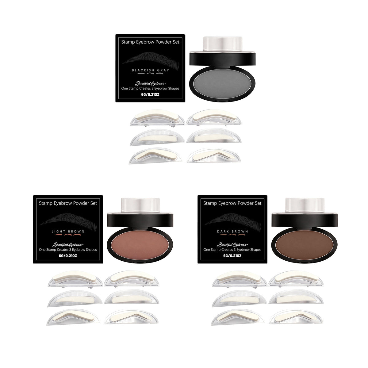 Waterproof Stamp Eyebrow Powder Kit