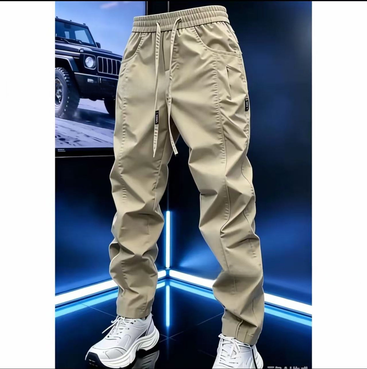 Mens Drawstring Jogger Pants