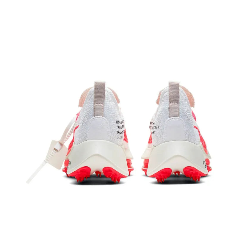 Nike Air Zoom Tempo Next% Flyknit Off White White Solar Red