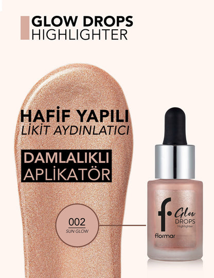 Flormar Glow Drops Natural Mineral Liquid Highlighter 15ml