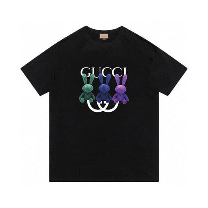 Gucci T-Shirt Without Collar - Black Cotton Crew Neck | Luxury Essential