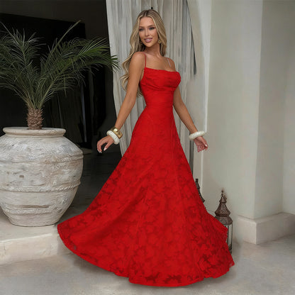 Elegant One-Shoulder Chiffon Dress