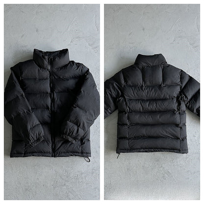 Gradient color embroidered winter jacket set