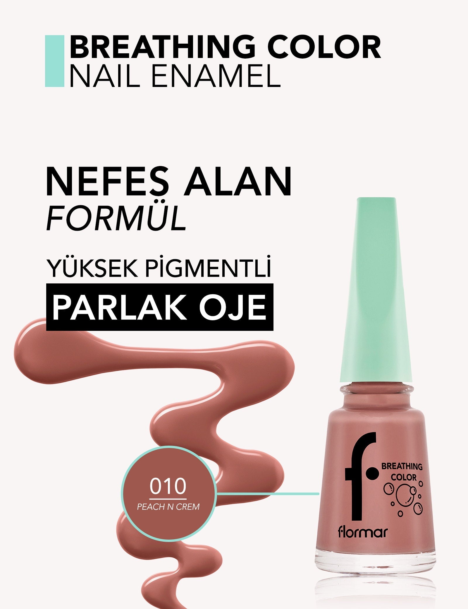 Flormar Breathing Color High-Pigment Breathable Nail Polish