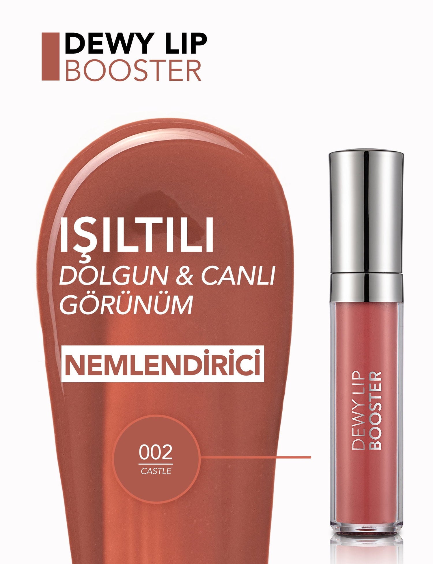 Flormar Dewy Lip Booster Plumping Lip Gloss 4.5ml