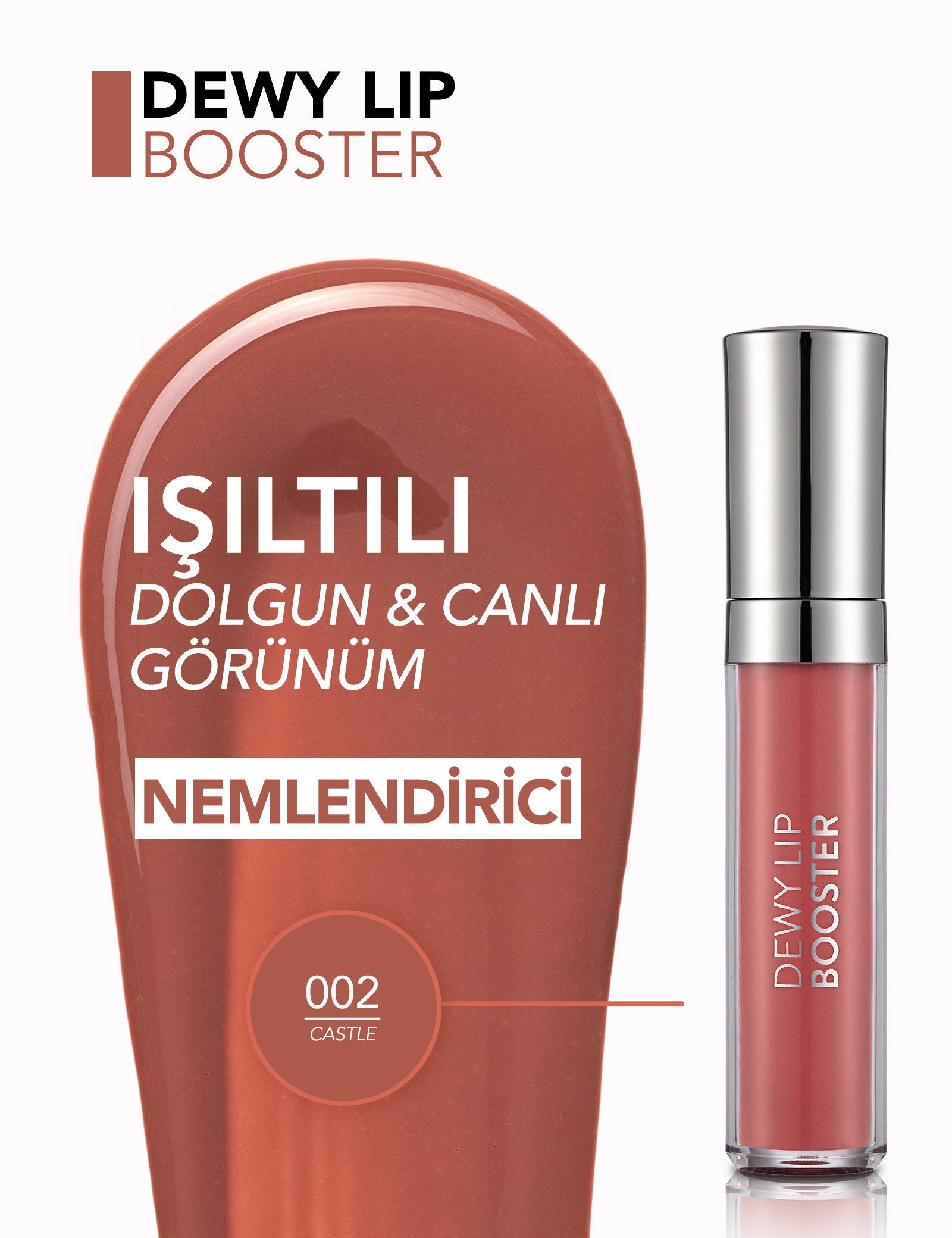 Flormar Dewy Lip Booster Plumping Lip Gloss 4.5ml
