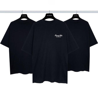 Balenciaga Black T-Shirt Without Collar