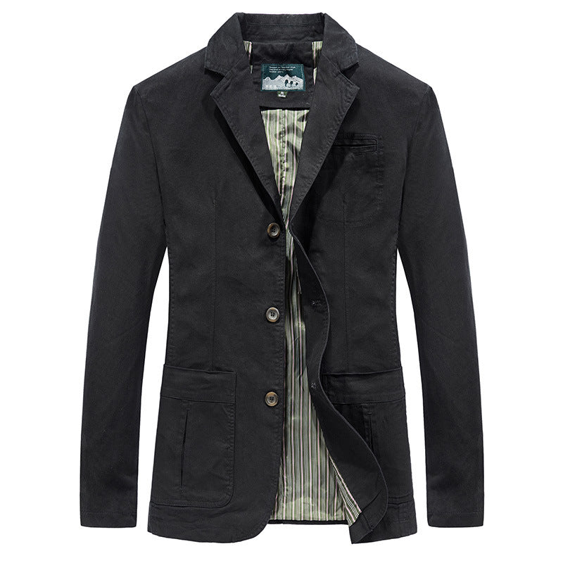Mens Casual Cotton Suit