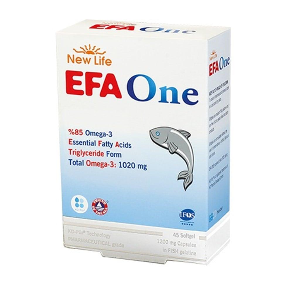 New Life Omega-3 Dietary Supplement - High Concentration EPA &amp; DHA Fish Oil Capsules for Heart &amp; Brain Health