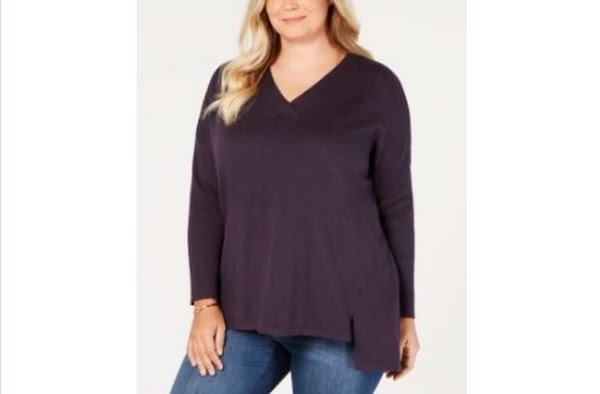 Style &amp; Co Plus Size High-low Over-sized Tunic Sweater