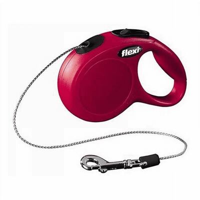 Flexi New Classic Retractable Cord Dog Leash Small 5m Red