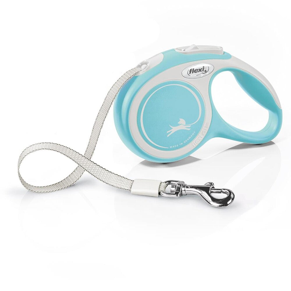 Flexi New Comfort Retractable Tape Dog Leash Light Blue S 5m
