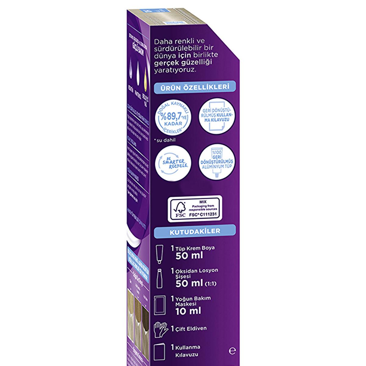 Palette Hair Dye - Ash Light Blonde (Küllü Açık Sarı) - Intense Color &amp; Nourishing Formula