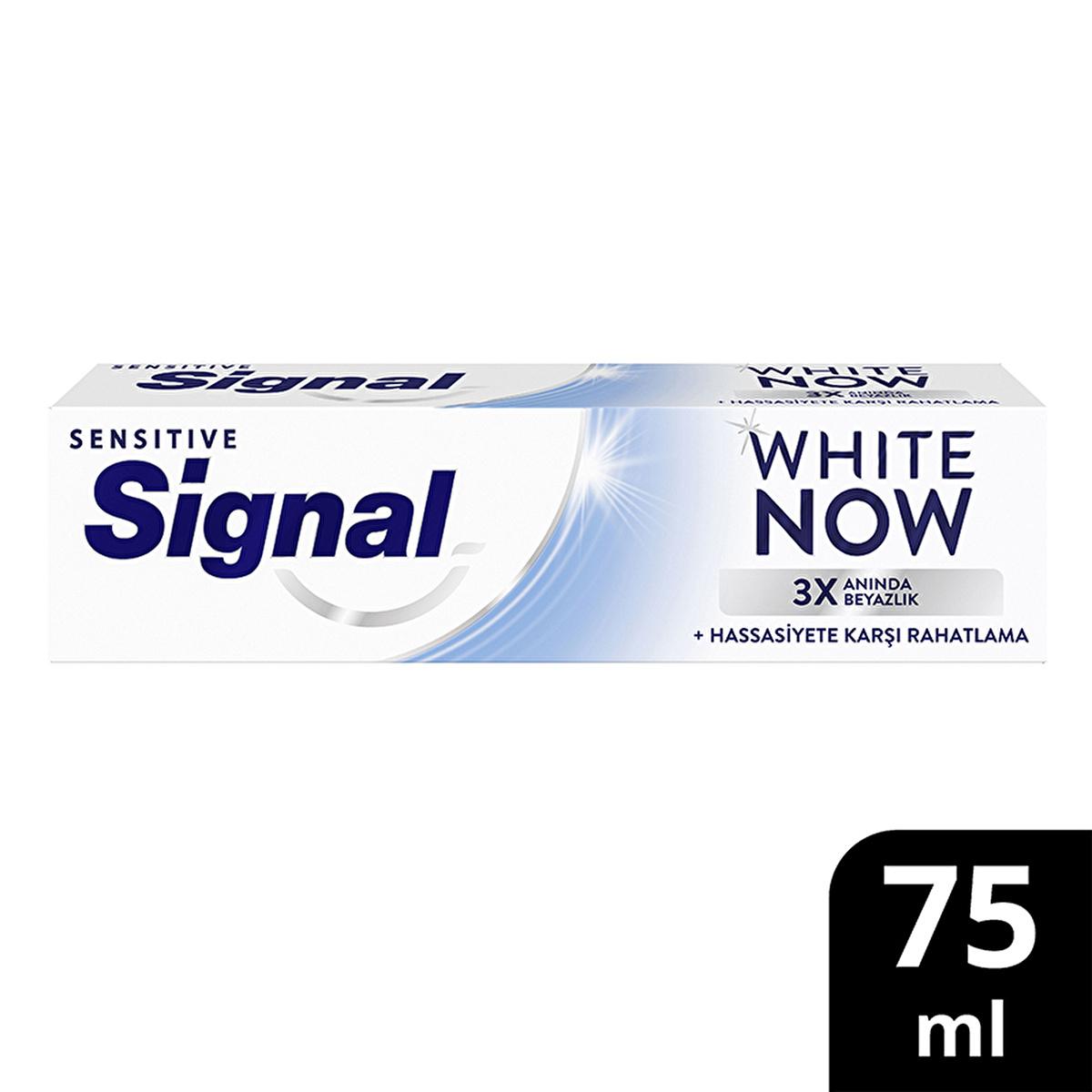 Signal White Now Sensitive Toothpaste for Sensitive Teeth - Instant Whitening &amp; Sensitivity Relief - 2.54 fl oz
