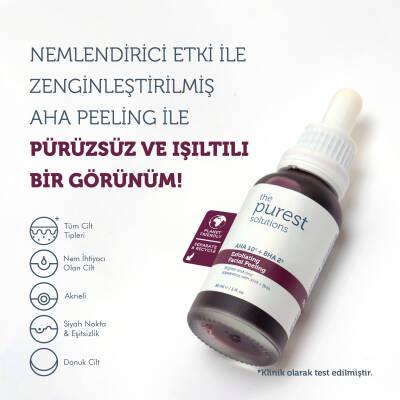 The Purest Solutions Exfoliating Facial Peeling - AHA BHA Exfoliant with Tasmanian Pepper &amp; Hyaluronic Acid - 1.01 fl oz
