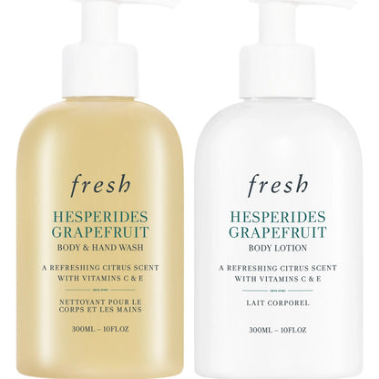 Fresh Hesperides Grapefruit Citrus Sensations Shower Gel 10 Oz &amp; Lotion 10 Oz Set