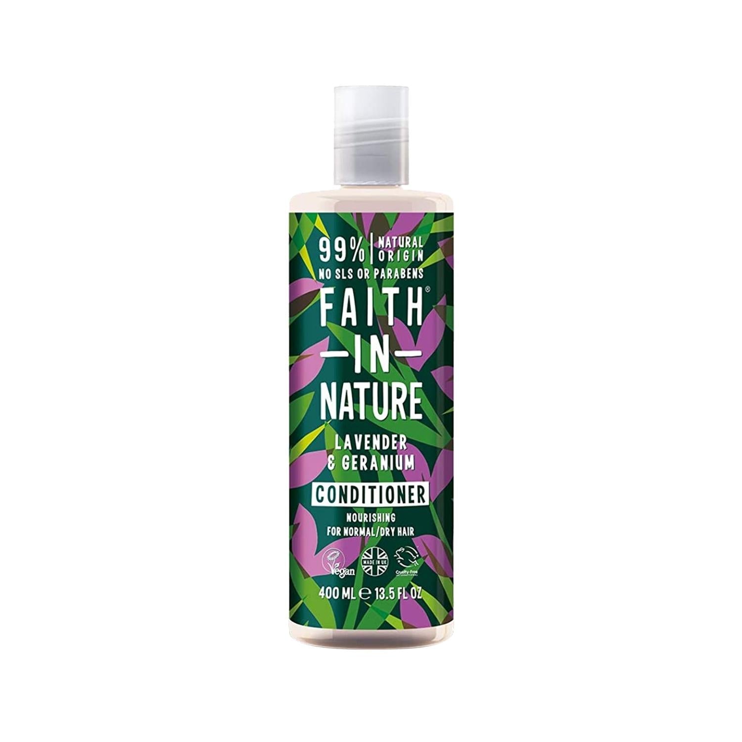 Faith In Nature Lavender &amp; Geranium Moisturizing Hair Cream for Normal to Dry Hair - 3.38 fl oz