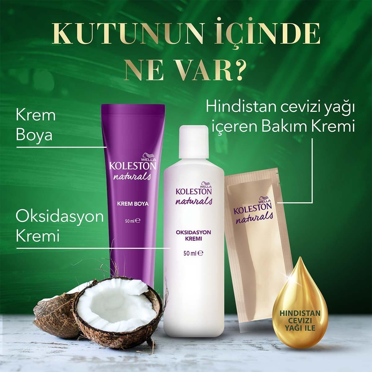 Wella Koleston Naturals Medium Chestnut 5/37 Hair Dye: Long Lasting Color &amp; Gray Coverage with Nourishing Coconut Oil