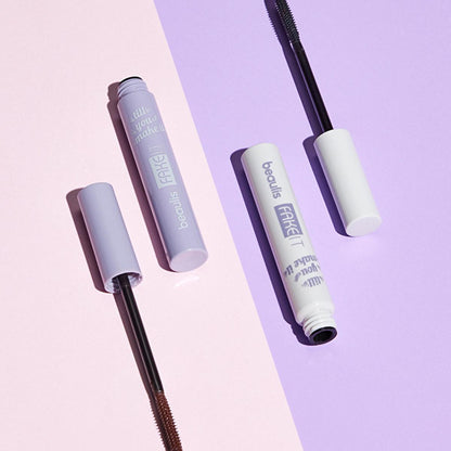Beaulis Fake It Mascara: Volumizing, Lengthening, Smudge-Proof Black Mascara for Dramatic, Long-Lasting Eyelashes