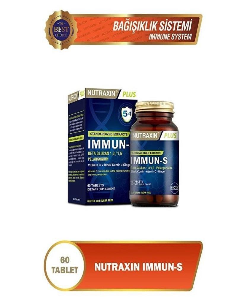 Nutraxin Immune Support Supplement with Beta Glucan &amp; Vitamin C - Vegan Immune Boost for Adults