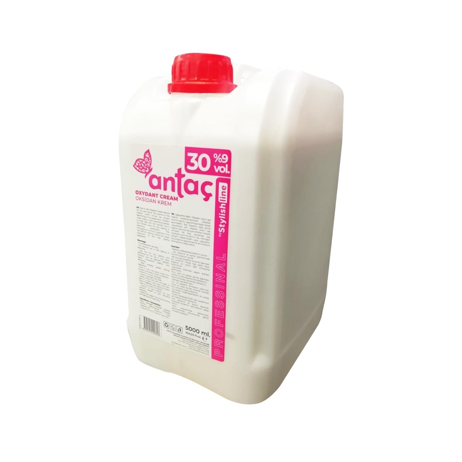 Antaç Professional Hair Developer &amp; Oxidizing Cream 30 Volume 9% - 5000ml for Salon &amp; Home Use