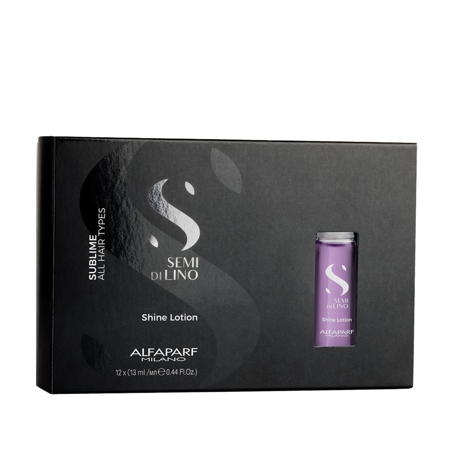Alfaparf Semi Di Lino Sublime Shine Lotion 12x13ml - Professional Hair Care for Nourishment &amp; Shine