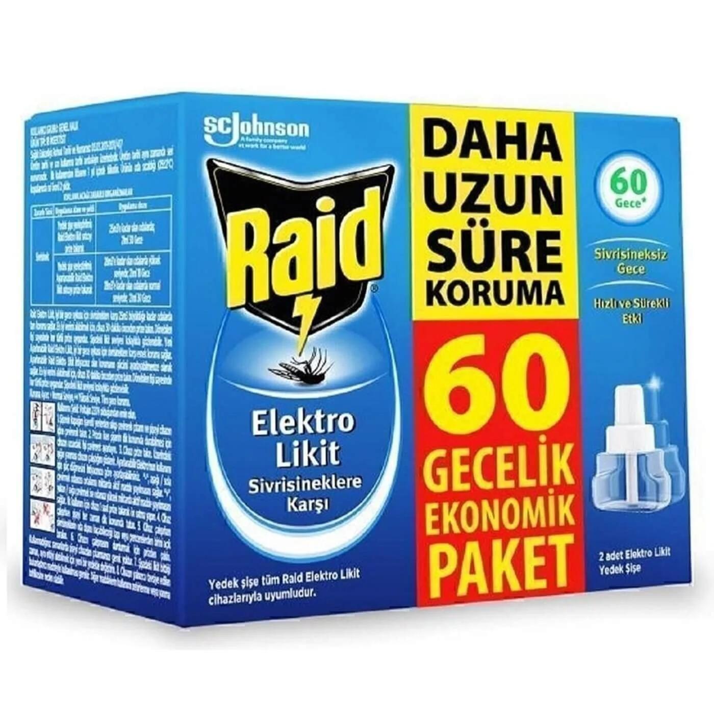 Raid Electric Liquid Mosquito Repellent 60 Nights 42 ml