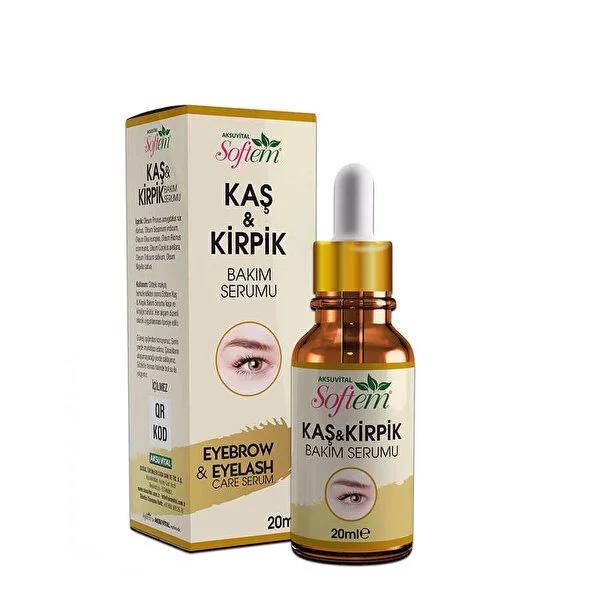 Softem Eyelash &amp; Eyebrow Growth Oil: Natural Serum Blend for Thicker, Fuller Lashes &amp; Brows - Nourishing Castor, Almond, Olive Oils