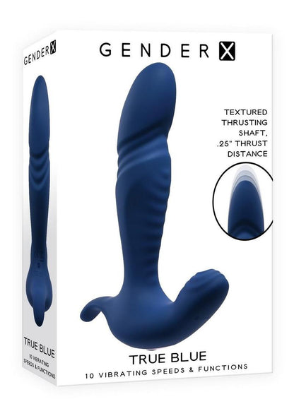 Gender X True Blue Thrusting Anal Vibrator
