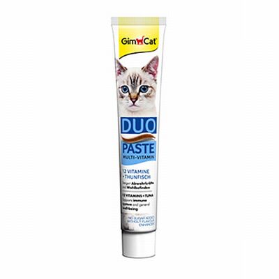 GimCat Multivitamin Duo Paste Tuna Flavor Cat Supplement 50g