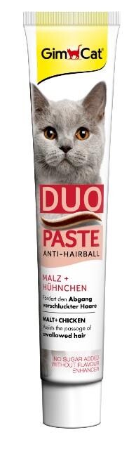 GimCat Anti-Hairball Duo Paste Chicken &amp; Malt 50g