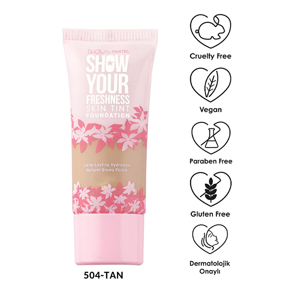 Show by Pastel Skin Tint Foundation - Natural Coverage, Vegan &amp; Cruelty Free - 6 Shades Available