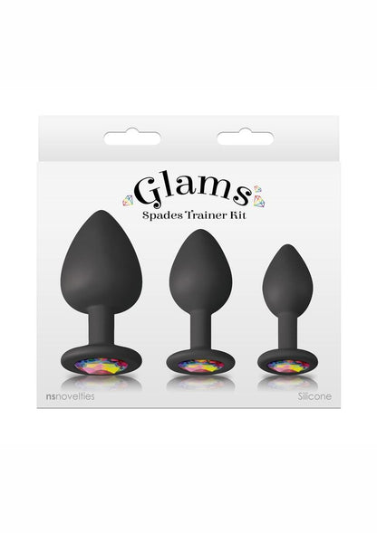 Glams Spades Trainer Kit 3pc Silicone Anal Plugs for Beginners
