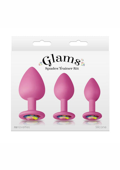 Glams Spades Trainer Kit 3pc Silicone Anal Plugs for Beginners